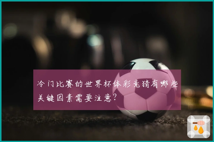冷门比赛的世界杯体彩竞猜有哪些关键因素需要注意？